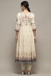Cream Cambric Anarkali Kurta Churidar Suit Set image number 5