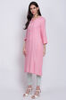 Ice Blue Rayon Straight Kurta image number 2