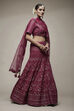 Wine Viscose Lehenga Set image number 4