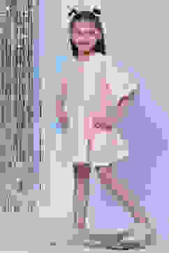 Pink Cotton Flared Yarndyed Dress image number 0