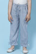 Blue Cotton Straight Yarndyed Pant image number 0