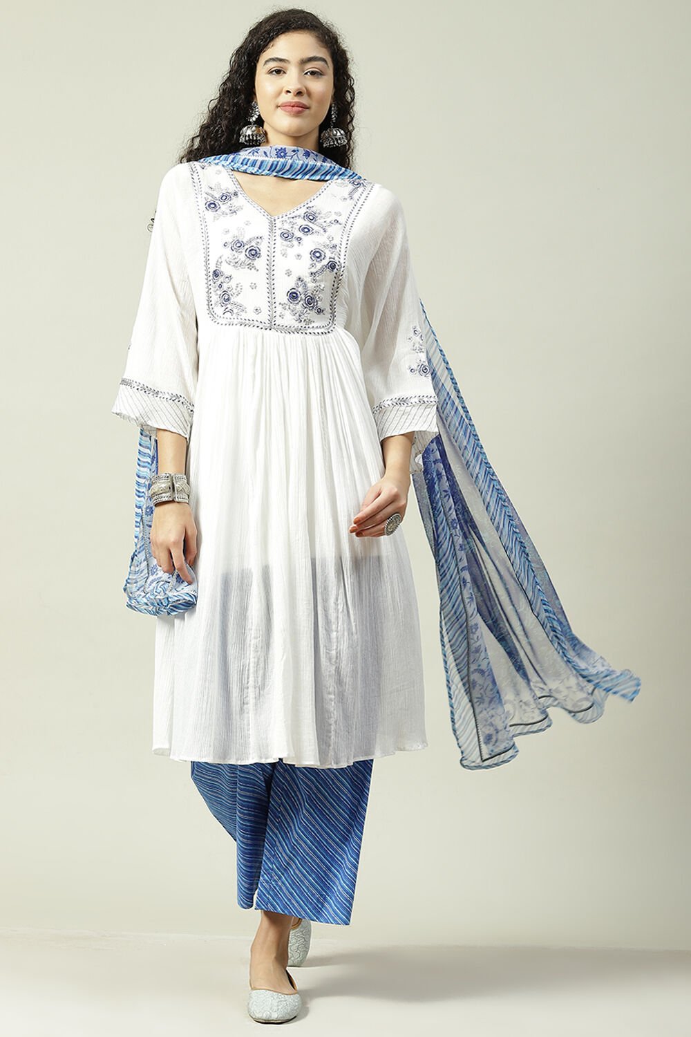 Biba blue suit best sale set