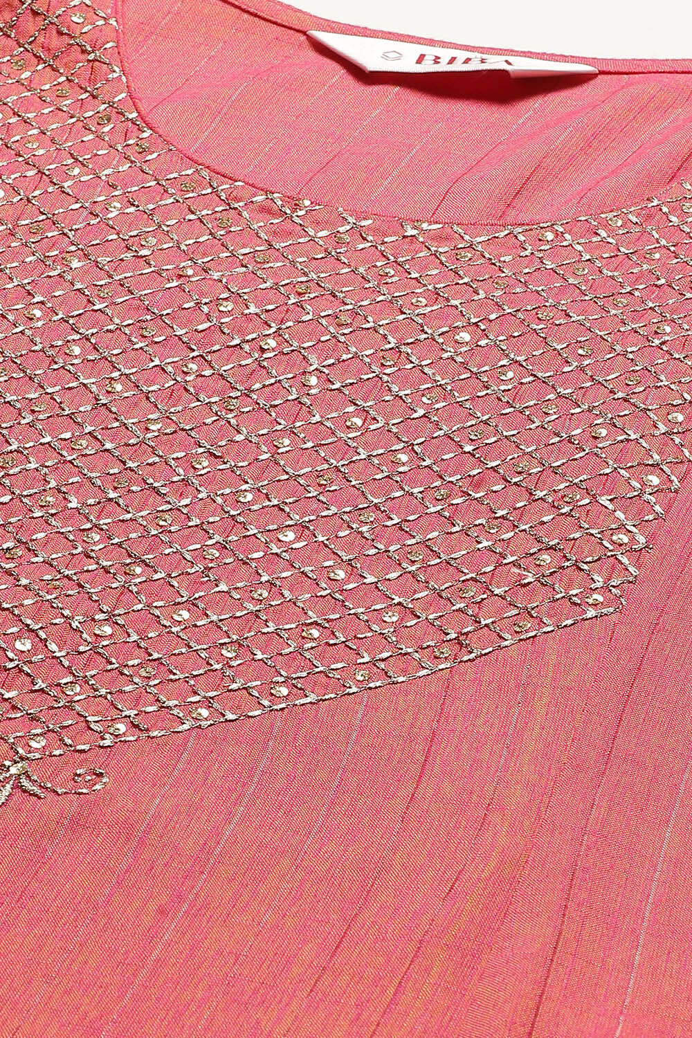 Fuchsia LIVA A Line Kurta Set image number 1