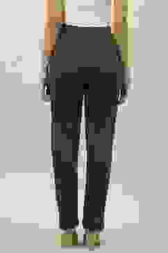 Charcoal Black Cotton Pants image number 4