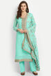 Green Georgette Easy Stitch Suit Set image number 0