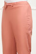 Rust Cotton Solid Regular Pants image number 1