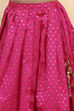Pink Polyester Yarndyed Fitted Lehenga Set image number 2
