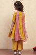 White Polyester Anarkali Suit Set image number 4