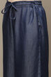 Navy Tencel Solid Palazzo image number 1