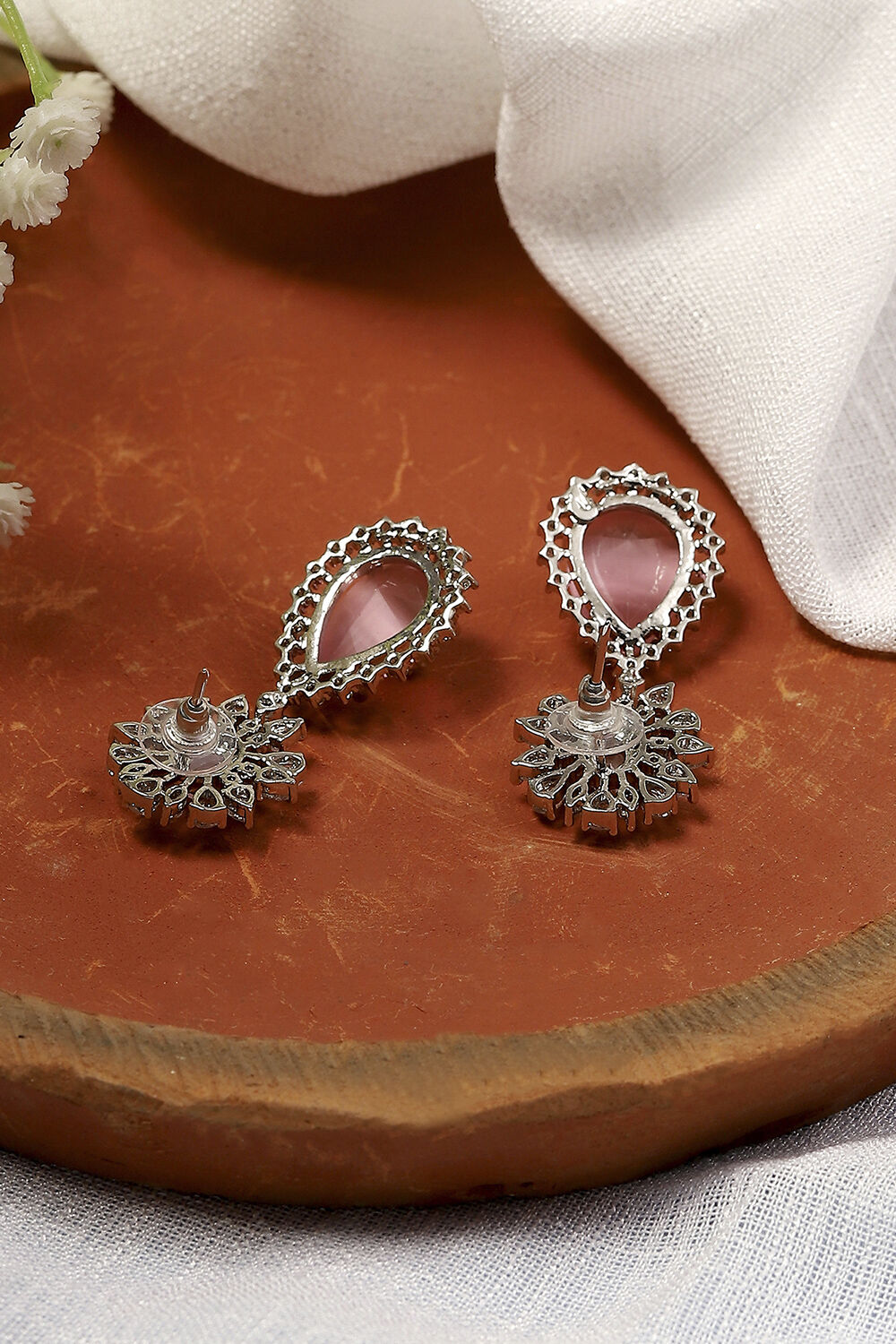 Light Pink Alloy Drop & Danglers image number 2