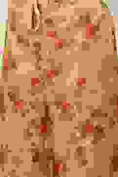 Peach Printed Straight Kurta Palazzo Suit Set image number 2