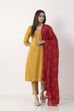 Maroon Mul Cotton Bandhani Printed Dupatta image number 3