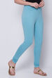 Blue Cotton And Lycra Churidar image number 1