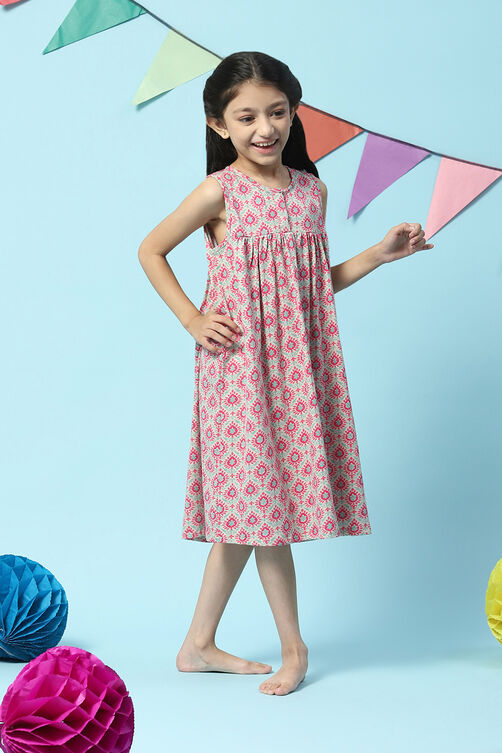 Pink Cotton Printed Sleepwear image number 0