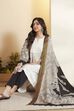 Black Chennur Silk Printed Dupatta image number 0