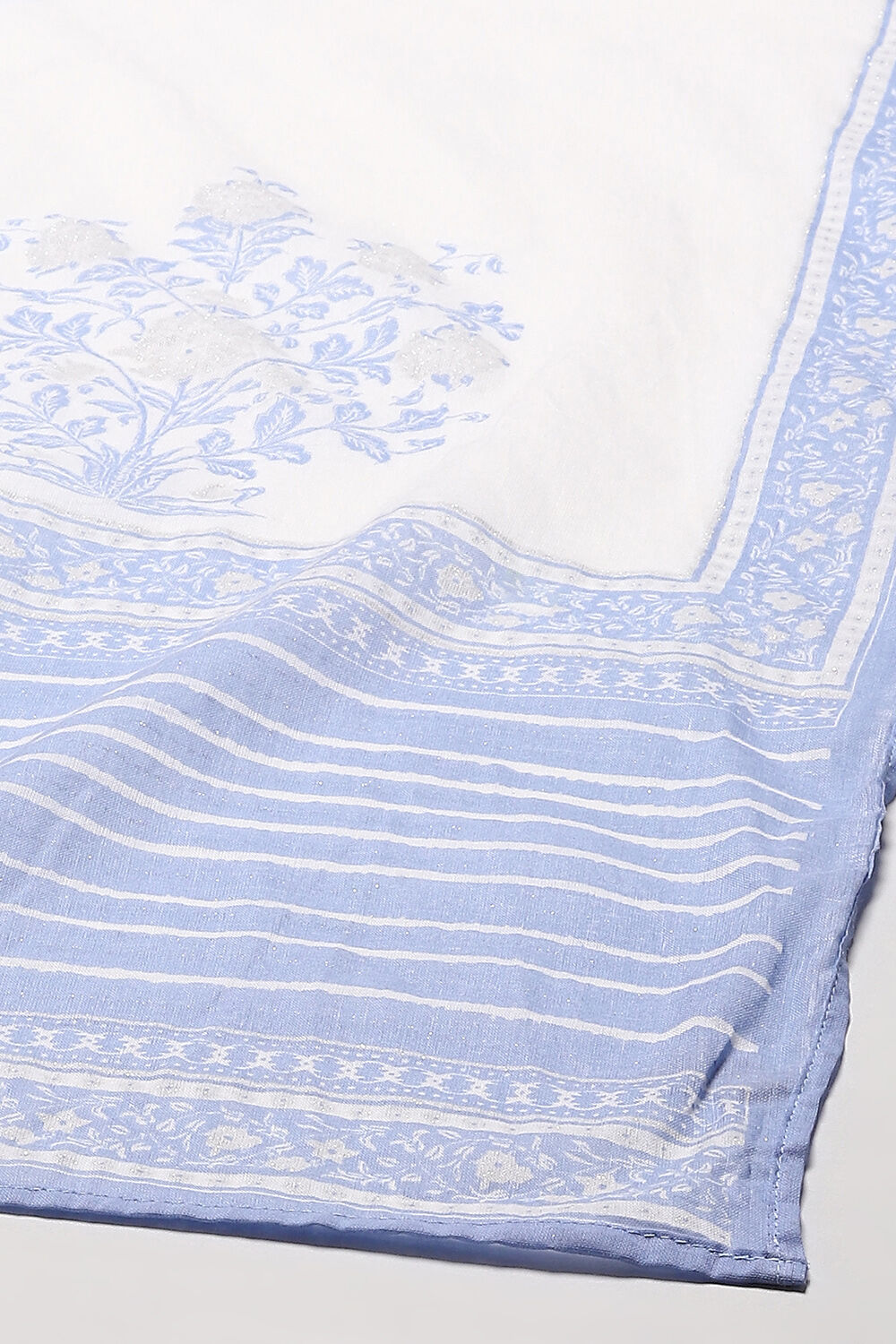 Black Cotton Anarkali Printed Kurta Churidar Suit Set image number 3