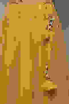 Yellow Poly Viscose Straight Kurta Skirt Suit Set image number 2