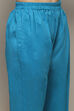Green Cotton Unstitched Suit set image number 3