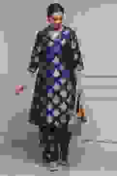 Purple Art Silk Printed Straight Co-ord Set image number 0