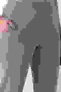 Green Cotton Lycra Straight Pants image number 1