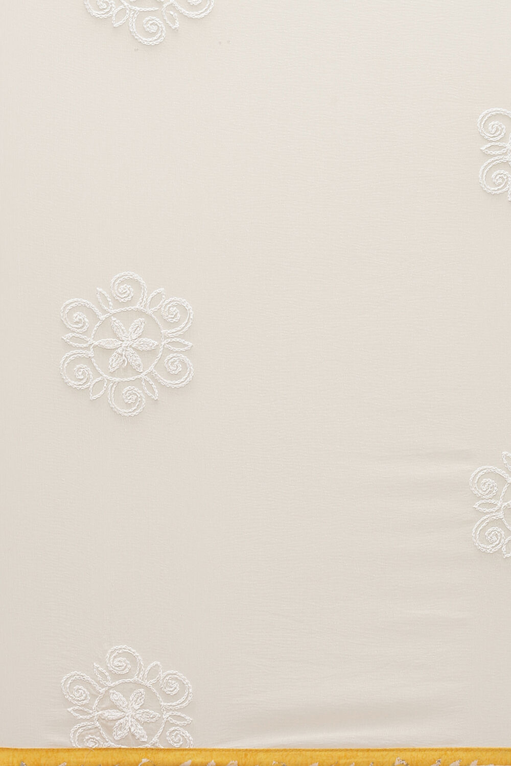 Yellow Cotton Unstitched Suit Set image number 3