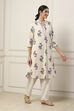 Purple Cotton A Line Kurta image number 4