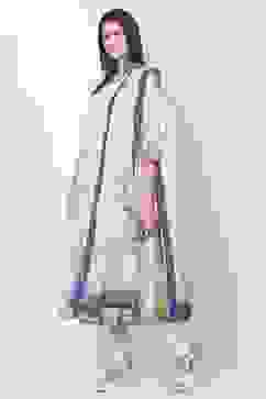 Off White Straight Kurta Churidar Suit Set image number 2