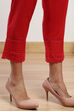 Off White Cotton Regular Pants image number 6