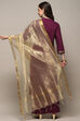 Gold Poly Chanderi Dupatta image number 2