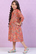 Pink Cotton Straight Printed Dress image number 2