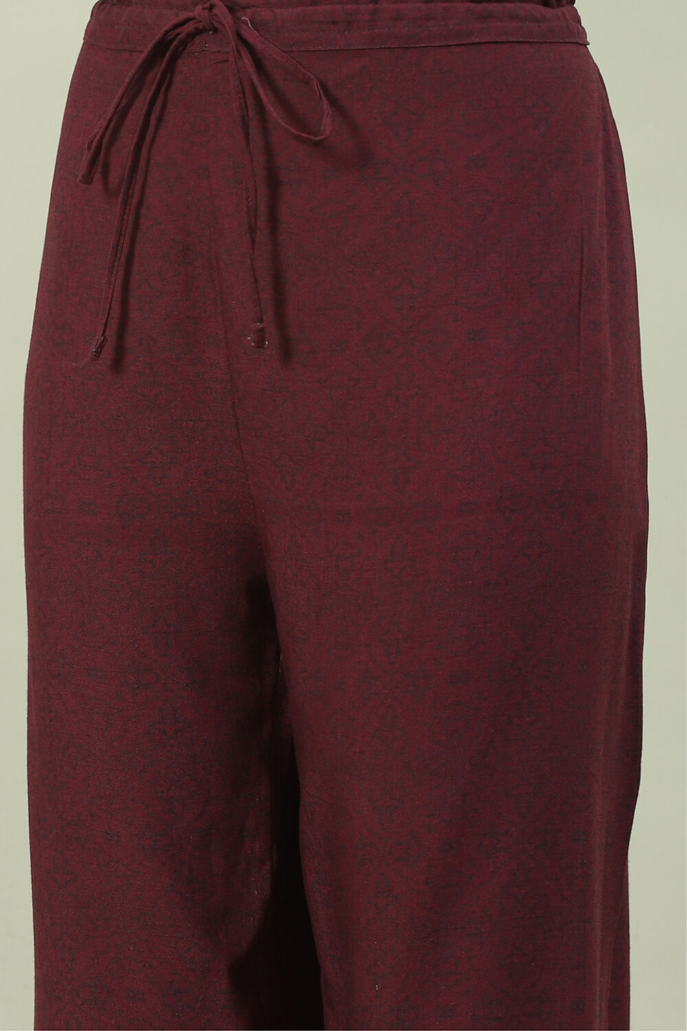 Black Rayon Printed Straight Pant Kurta Palazzo Suit Set image number 2