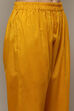 Yellow Cotton Unstitched Suit set