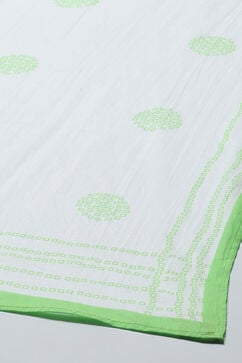Green Cambric Straight Kurta Palazzo Suit Set image number 3