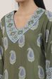 Blue Viscose Rayon Straight Kurta Palazzo Set image number 1