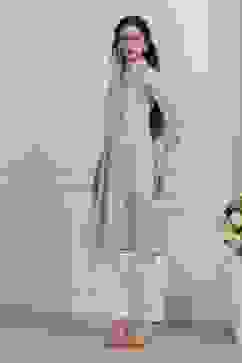 Blue Cotton Straight Kurta image number 2