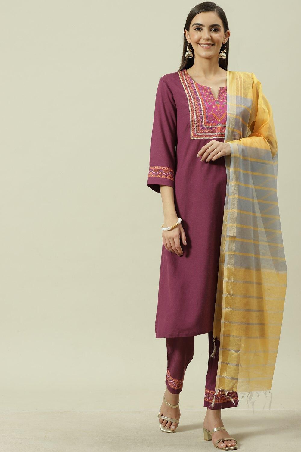 Solid straight kurta store