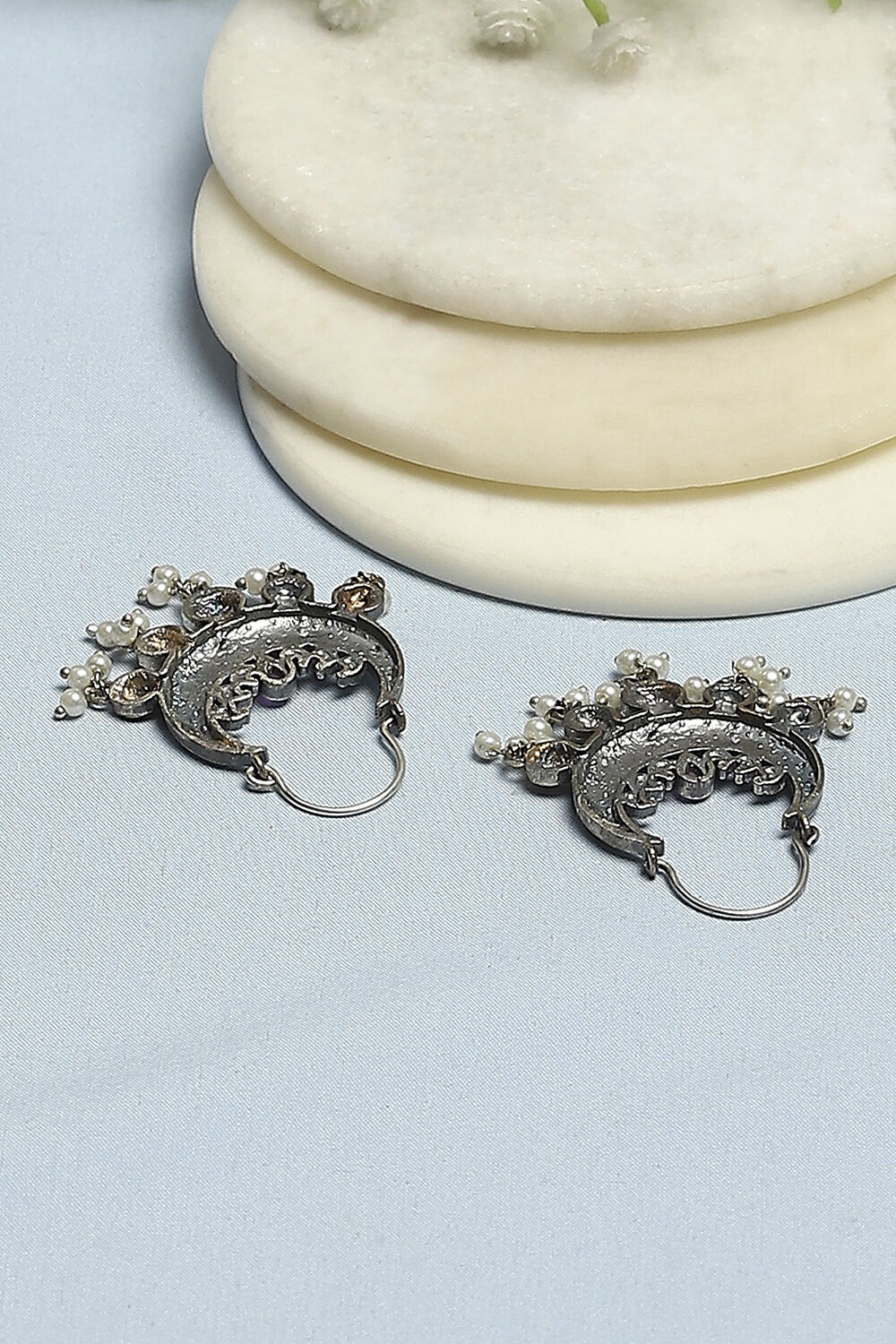 Oxidised Gold Earrings image number 2