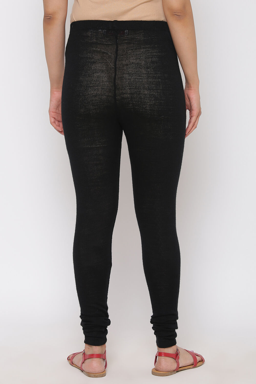 Buy Black Woolen Leggings for INR699.30 Biba India