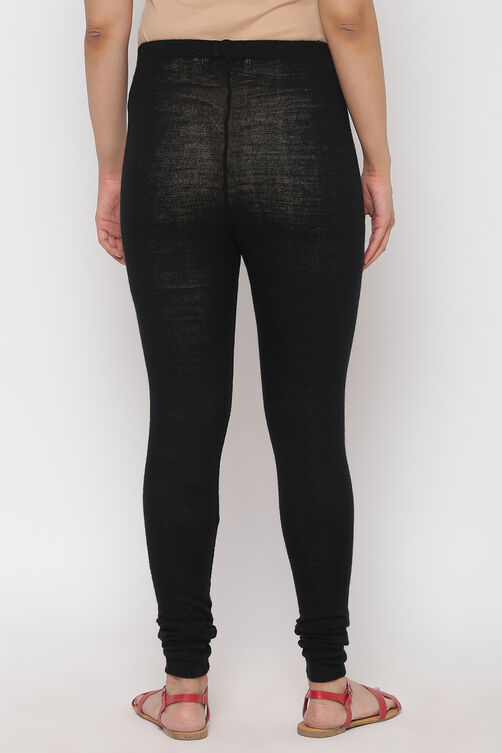 Ecru Woolen Leggings image number 4