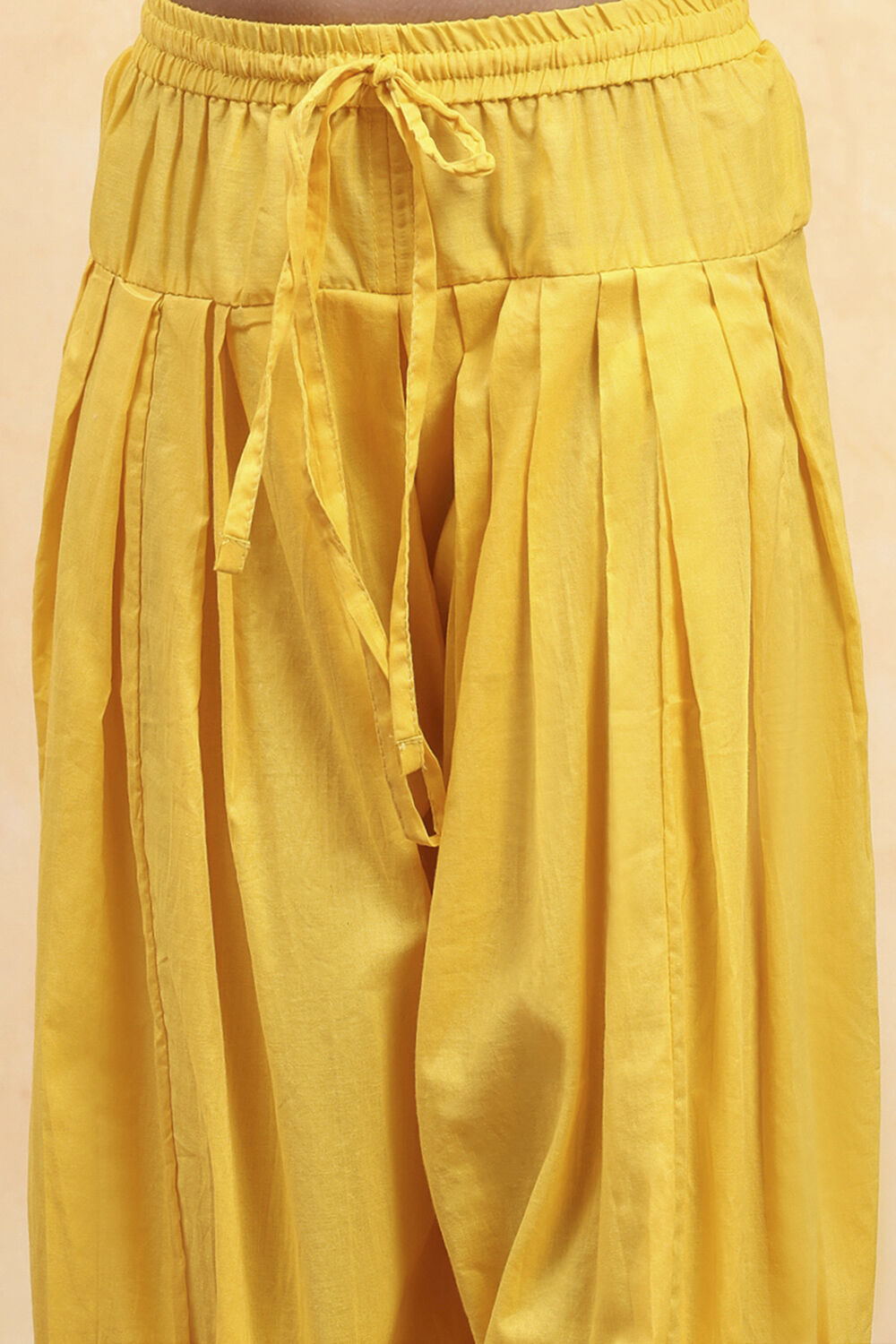 Dark Blue Cotton Tiered Printed Kurta Salwar Set image number 2