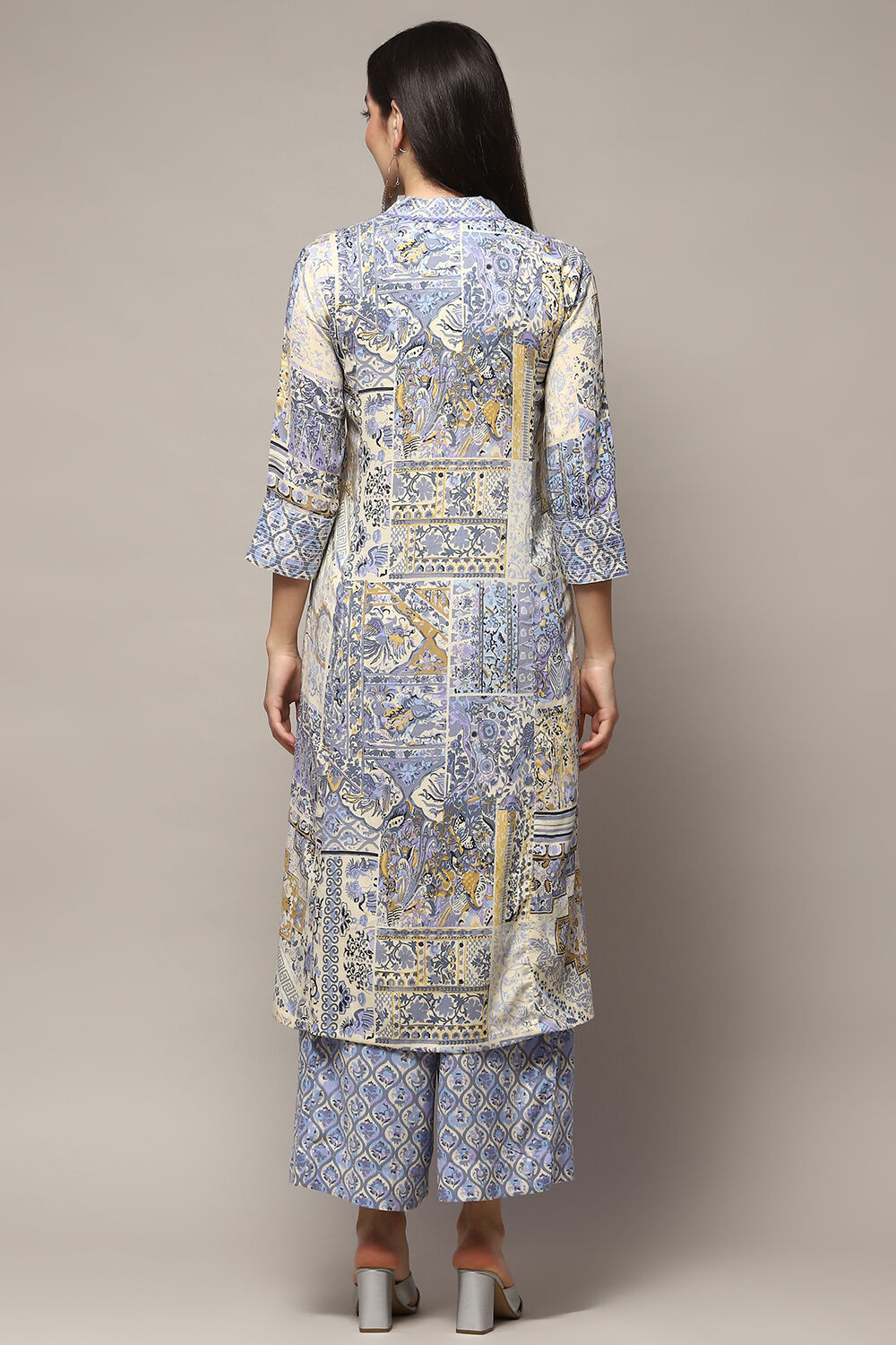 Fuschia Pink Viscose Straight Kurta Set image number 6