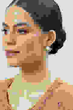 White Brass Earrings image number 3