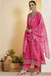 Pink Polyester Straight Suit Set image number 4