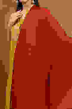 Red Poly Silk Yarn-Dyed Festive Dupatta image number 1