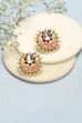 Light Pink Brass Earrings