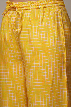 Yellow Viscose Straight Printed 2 Piece Set image number 6