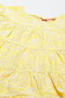 Yellow Cotton Tiered Dress image number 1