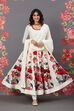 Rohit Bal Black Cotton Silk Anarkali Printed Suit image number 0