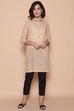 Yellow Cotton Yarndyed Kurti image number 2