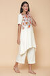Navy Rayon Asymmetric Kurta Palazzo Suit Set image number 5